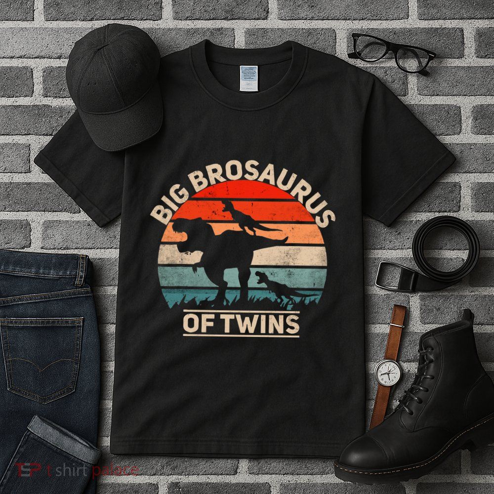 Big Brosaurus Of Twins Big Brother Of Twins Annonce Tall T-Shirt