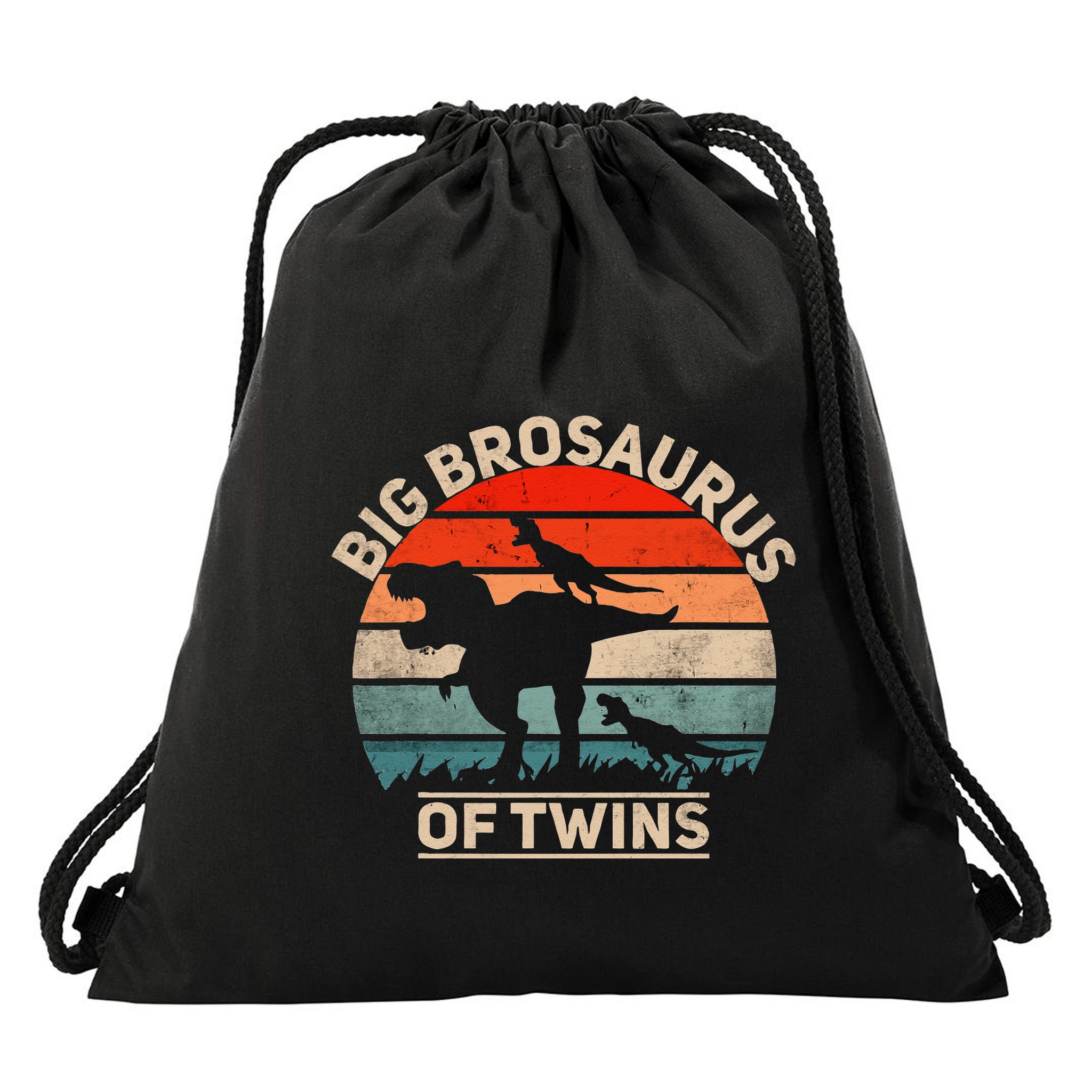 Big Brosaurus Of Twins Big Brother Of Twins Annonce Drawstring Bag