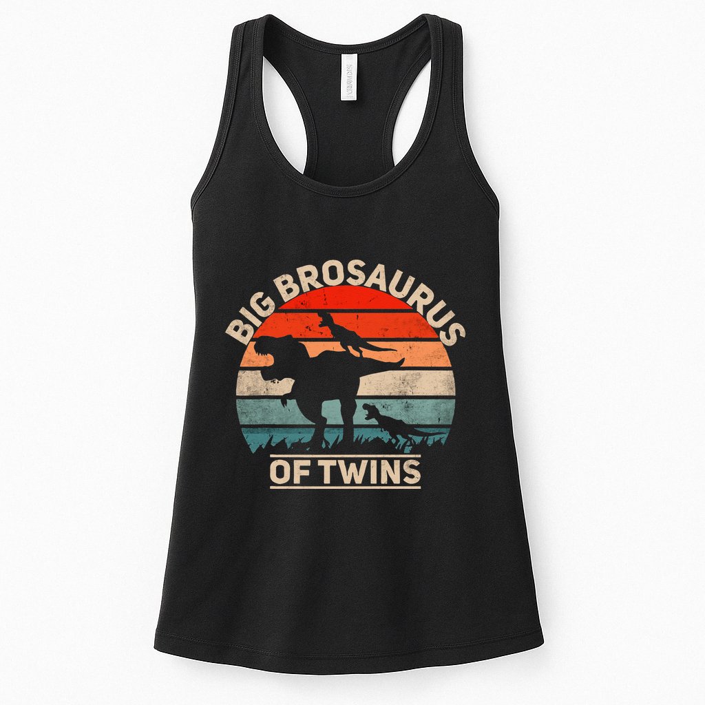Big Brosaurus Of Twins Big Brother Of Twins Annonce Womens Tank Top