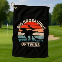 Big Brosaurus Of Twins Big Brother Of Twins Annonce Golf Towel