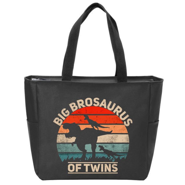 Big Brosaurus Of Twins Big Brother Of Twins Annonce Zip Tote Bag