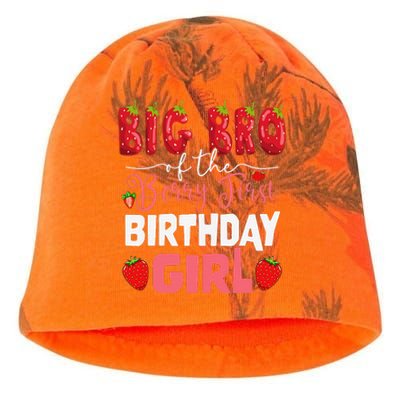 Big Bro Of The Berry First Bday Of Girl Strawberry Brother Kati - Camo Knit Beanie