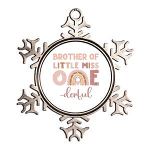 Boho Brother Of Miss Onederful 1st Birthday Girl Cute Metallic Star Ornament