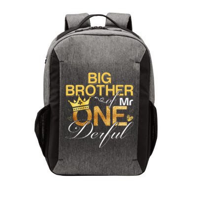 Big Brother Of Mr Onederful 1st Birthday First Onederful Vector Backpack