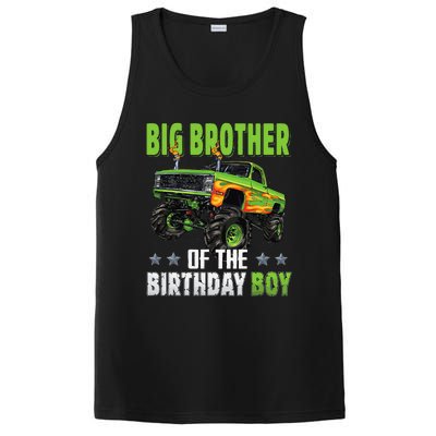 Big Brother Of Birthday Boy Monster Truck Family Matching PosiCharge Competitor Tank