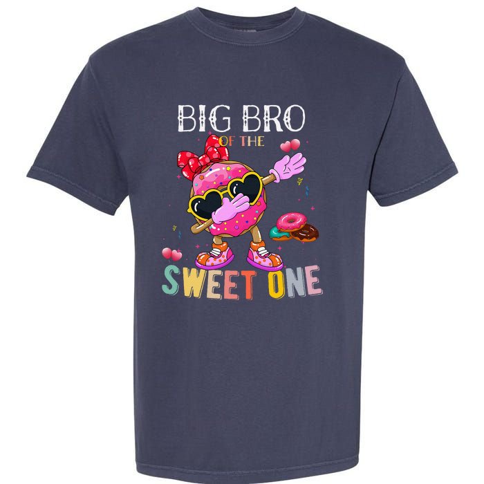 Big Brother Of The Dabbing Donut Birthday Girl Donut Sweet Garment-Dyed Heavyweight T-Shirt