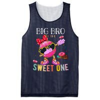 Big Brother Of The Dabbing Donut Birthday Girl Donut Sweet Mesh Reversible Basketball Jersey Tank