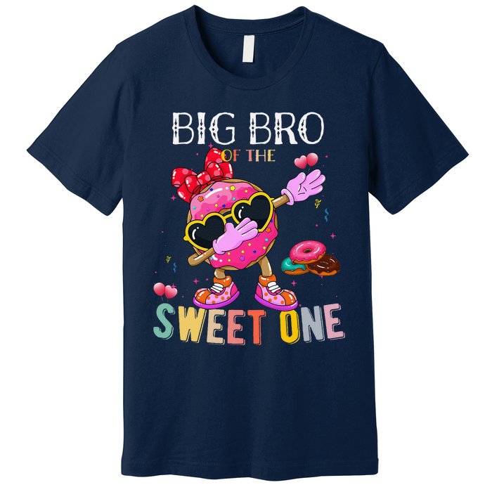 Big Brother Of The Dabbing Donut Birthday Girl Donut Sweet Premium T-Shirt