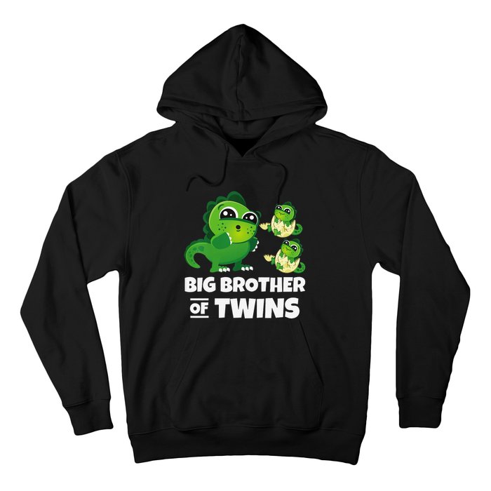 Big Brother of Twins Older Brother of Twin Announcement Hoodie