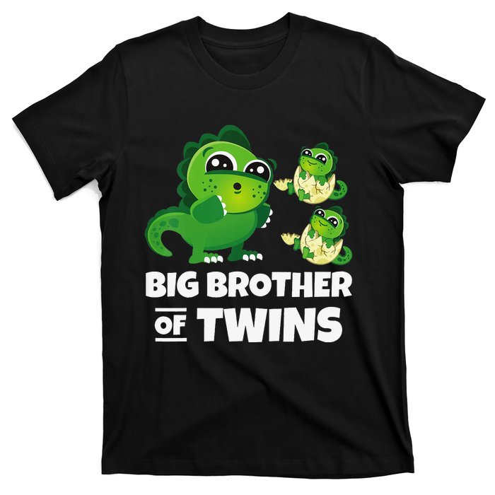 Big Brother of Twins Older Brother of Twin Announcement T-Shirt