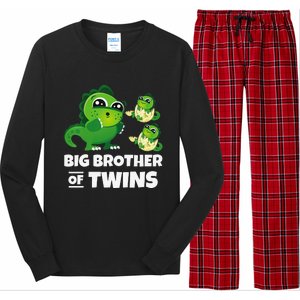 Big Brother of Twins Older Brother of Twin Announcement Long Sleeve Pajama Set