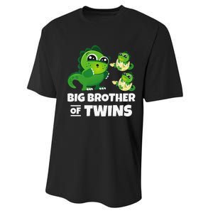 Big Brother of Twins Older Brother of Twin Announcement Performance Sprint T-Shirt