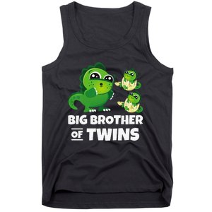 Big Brother of Twins Older Brother of Twin Announcement Tank Top