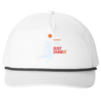 Best Basketballer Of All Time Just Dunk It Basketball Lover Snapback Five-Panel Rope Hat