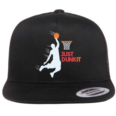 Best Basketballer Of All Time Just Dunk It Basketball Lover Flatbill Hat