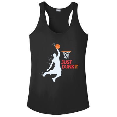 Best Basketballer Of All Time Just Dunk It Basketball Lover Ladies PosiCharge Competitor Racerback Tank