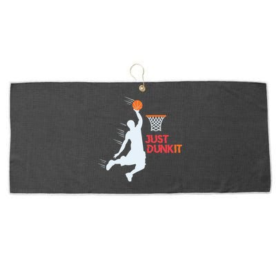 Best Basketballer Of All Time Just Dunk It Basketball Lover Large Microfiber Waffle Golf Towel