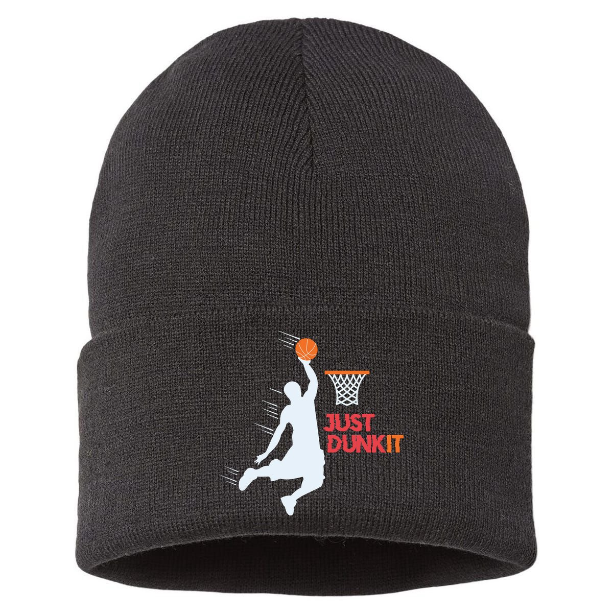 Best Basketballer Of All Time Just Dunk It Basketball Lover Sustainable Knit Beanie