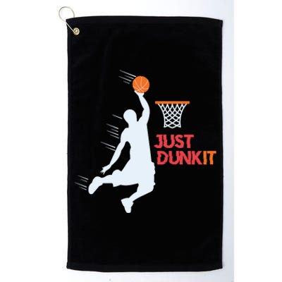 Best Basketballer Of All Time Just Dunk It Basketball Lover Platinum Collection Golf Towel