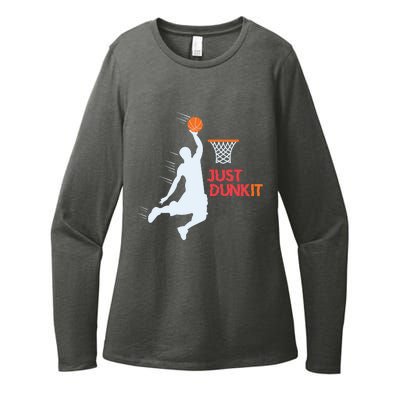 Best Basketballer Of All Time Just Dunk It Basketball Lover Womens CVC Long Sleeve Shirt