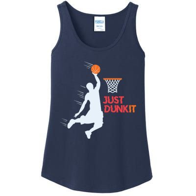 Best Basketballer Of All Time Just Dunk It Basketball Lover Ladies Essential Tank