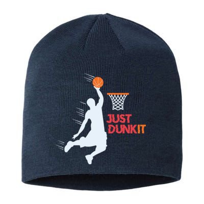 Best Basketballer Of All Time Just Dunk It Basketball Lover Sustainable Beanie