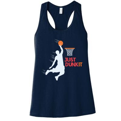 Best Basketballer Of All Time Just Dunk It Basketball Lover Women's Racerback Tank