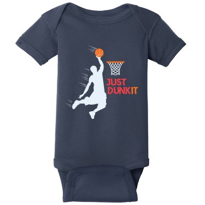 Best Basketballer Of All Time Just Dunk It Basketball Lover Baby Bodysuit