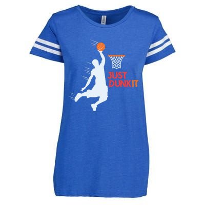 Best Basketballer Of All Time Just Dunk It Basketball Lover Enza Ladies Jersey Football T-Shirt