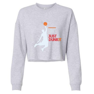 Best Basketballer Of All Time Just Dunk It Basketball Lover Cropped Pullover Crew