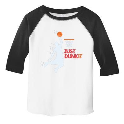 Best Basketballer Of All Time Just Dunk It Basketball Lover Toddler Fine Jersey T-Shirt