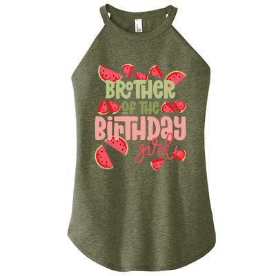 Brother Birthday One in a Melon Watermelon Birthday Girl Women’s Perfect Tri Rocker Tank