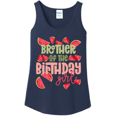 Brother Birthday One in a Melon Watermelon Birthday Girl Ladies Essential Tank