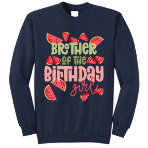 Brother Birthday One in a Melon Watermelon Birthday Girl Tall Sweatshirt