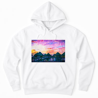 Bora Bora Oceania Oil Paint Hoodie