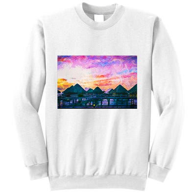 Bora Bora Oceania Oil Paint Sweatshirt
