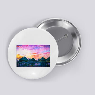 Bora Bora Oceania Oil Paint Button