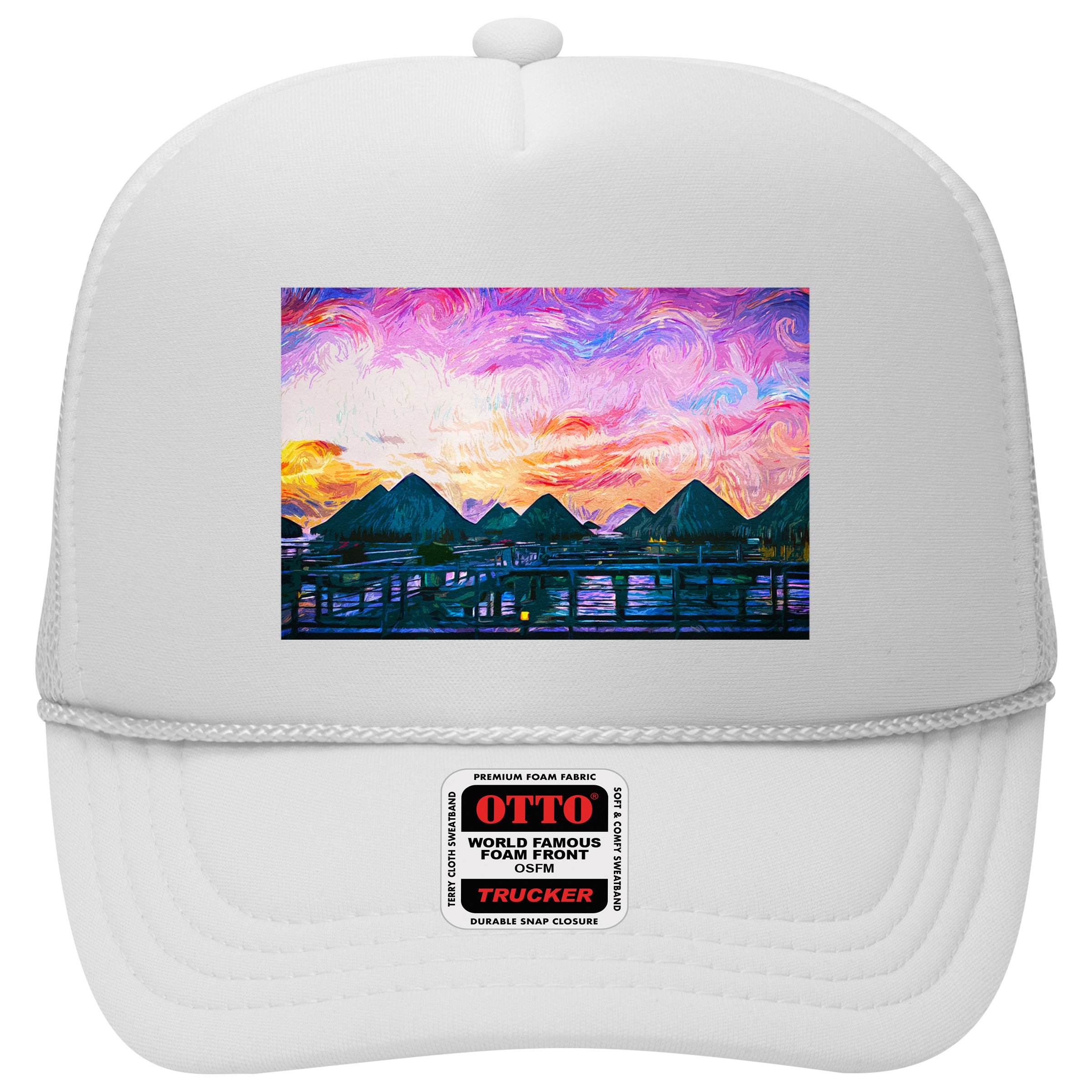 Bora Bora Oceania Oil Paint Hat