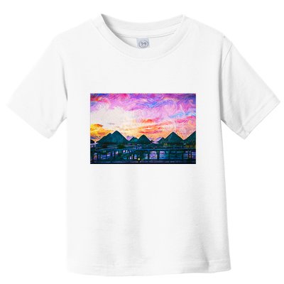 Bora Bora Oceania Oil Paint Toddler T-Shirt