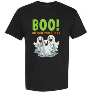 Boo Blessed Over Others Halloween Jesus Garment-Dyed Heavyweight T-Shirt