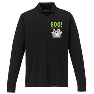 Boo Blessed Over Others Halloween Jesus Performance Long Sleeve Polo