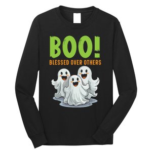 Boo Blessed Over Others Halloween Jesus Long Sleeve Shirt