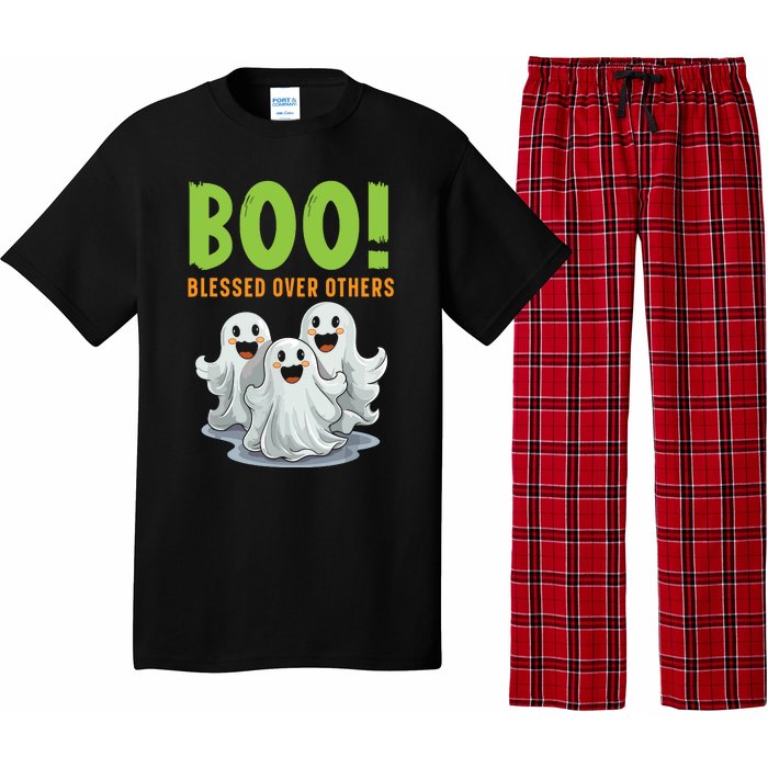 Boo Blessed Over Others Halloween Jesus Pajama Set