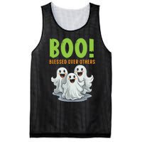 Boo Blessed Over Others Halloween Jesus Mesh Reversible Basketball Jersey Tank