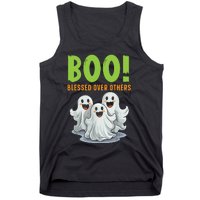 Boo Blessed Over Others Halloween Jesus Tank Top