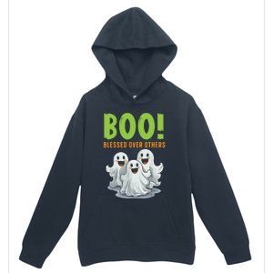 Boo Blessed Over Others Halloween Jesus Urban Pullover Hoodie