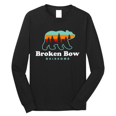 Broken Bow Oklahoma Lake Outdoors Bear Long Sleeve Shirt