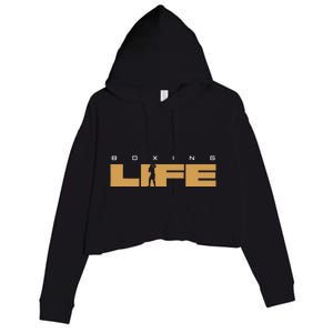 Boxing Crop Fleece Hoodie