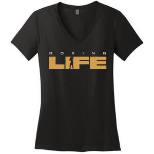 Boxing Women's V-Neck T-Shirt