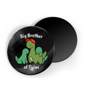 Big Brother of Twins Cute Dinosaur Siblings Magnet